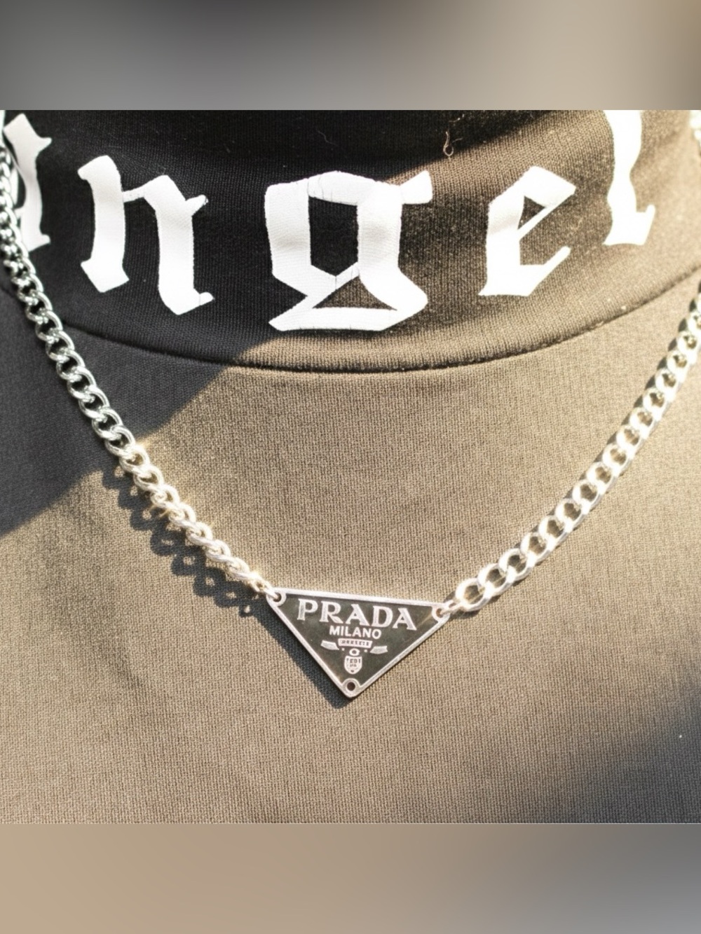Prada Necklace Repurposed/stainless steel - Picture 3 of 3